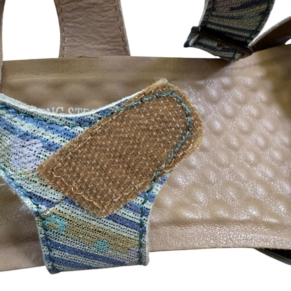 L'Artiste by Spring Step Leather Women's Vella Comfort Wedge Sandals Blue Size 7 - Picture 7 of 15